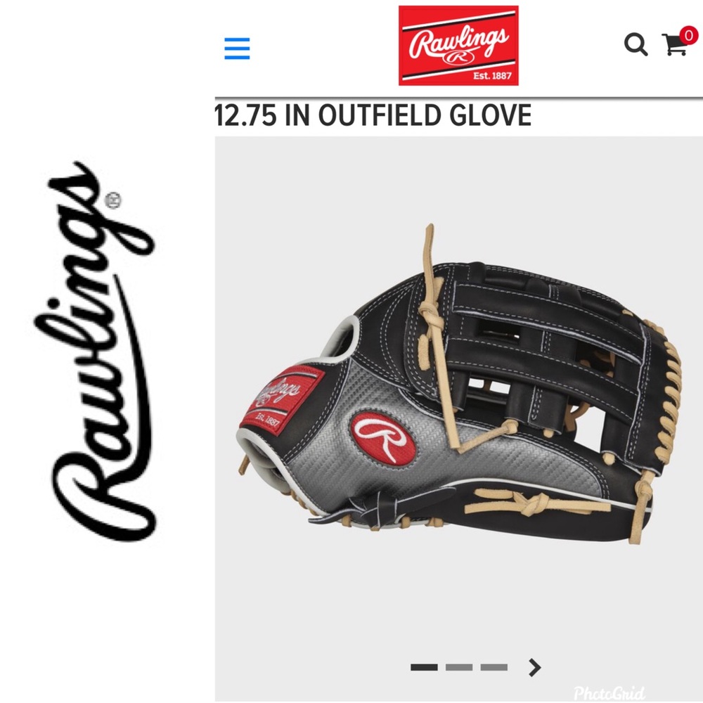 Rawlings “Heart of the Hide” 12.75 in outfield glove